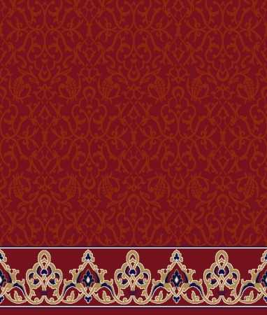 Myfloor S126-Bordo Saflı Cami Halısı