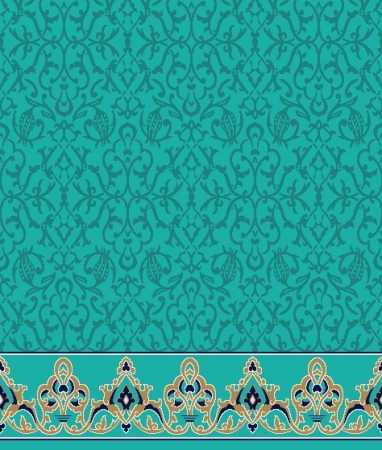 Myfloor S126-Açık Çini Saflı Cami Halısı