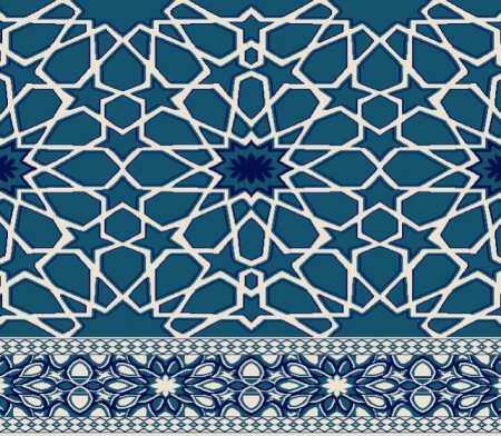Myfloor S131-Koyu Mavi Saflı Cami Halısı