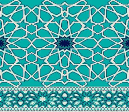 Myfloor S131-Açık Çini Saflı Cami Halısı