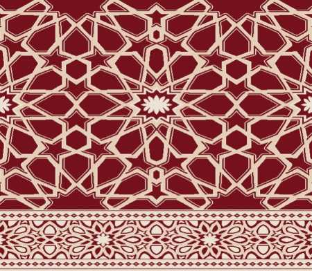 Myfloor S131-Bordo Saflı Cami Halısı