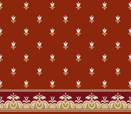 Myfloor S129-Kiremit Saflı Cami Halısı