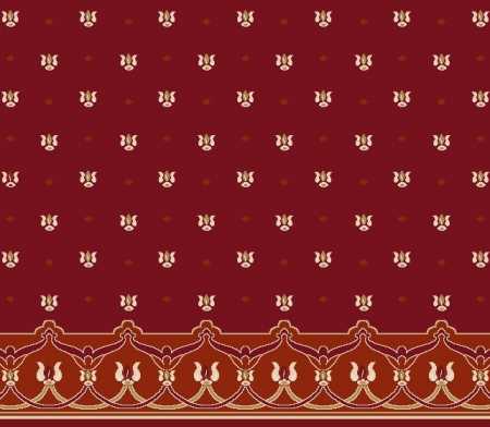Myfloor S118-Bordo Saflı Cami Halısı