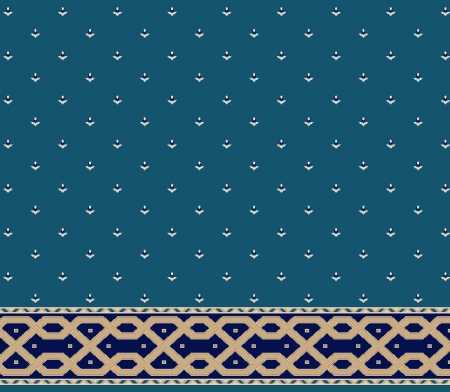 Myfloor S116-Koyu Mavi Saflı Cami Halısı