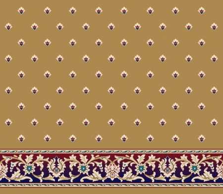 Myfloor S120-Koyu Mavi Saflı Cami Halısı