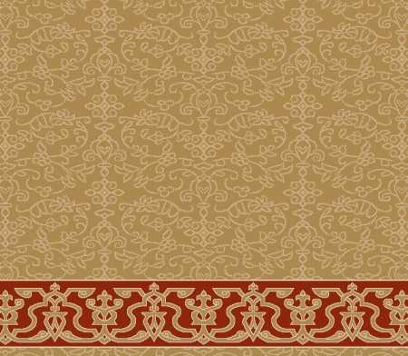 Myfloor S114-Hardal Saflı Cami Halısı