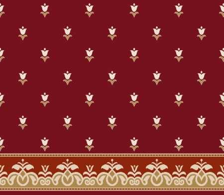 Myfloor S129-Bordo Saflı Cami Halısı