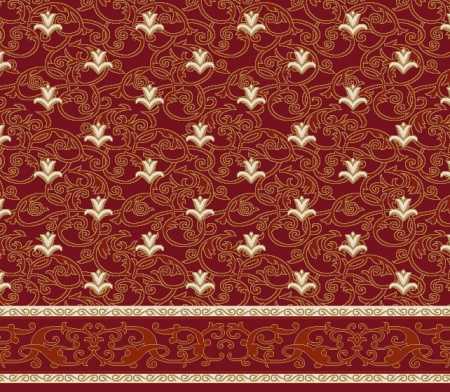 Myfloor S112-Bordo Saflı Cami Halısı