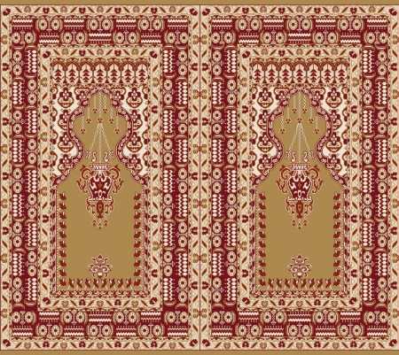 Myfloor S144-Hardal Mihraplı Cami Halısı