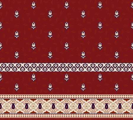 Myfloor S139-Bordo Saflı Cami Halısı