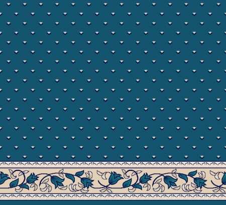 Myfloor S104-Koyu Mavi Saflı Cami Halısı