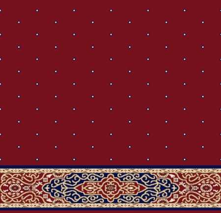 Myfloor S125-Bordo Saflı Cami Halısı