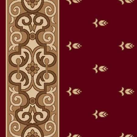 8234A Koyu Bordo Saflı Cami Halısı