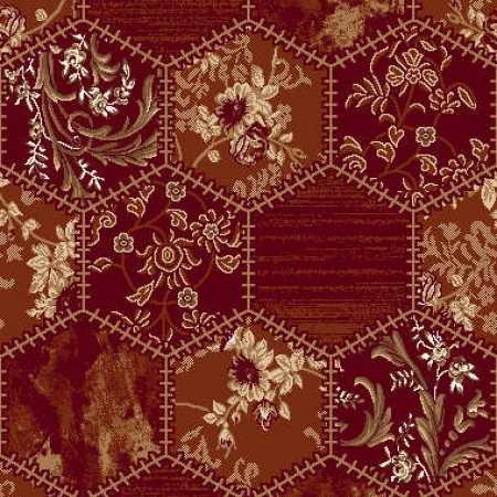  5484A Koyu Bordo Mescit - Yurt Halısı