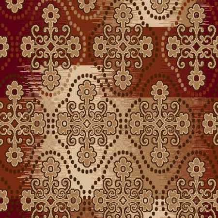 5480A Koyu Bordo Mescit - Yurt Halısı