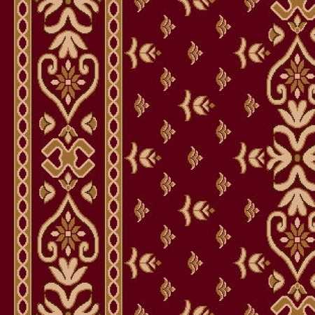 8242B Koyu Bordo Saflı Cami Halısı