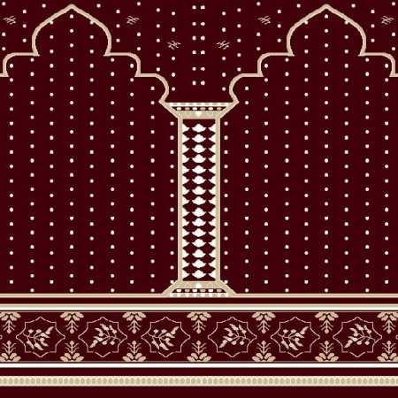 Myfloor Mihraplı Cami Halısı 4519BORDO