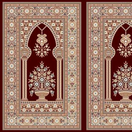 Myfloor Mihraplı Cami Halısı 5010BORDO