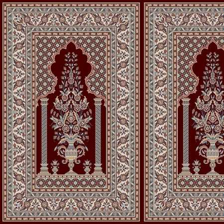 Myfloor Mihraplı Cami Halısı 5012BORDO