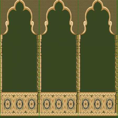 Myfloor Mihraplı Cami Halısı 6411GREEN