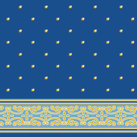 Çelebizade Açelya Saflı Cami Halısı Mavi