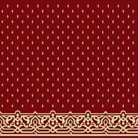 Çelebizade Fulyan Saflı Cami Halısı Bordo