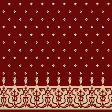 C023A Bordo Saflı Cami Halısı