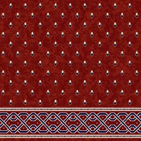 C053A Bordo Saflı Cami Halısı