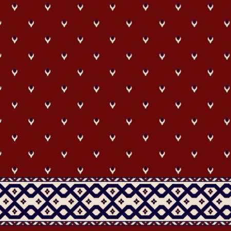 C085A Bordo Saflı Cami Halısı