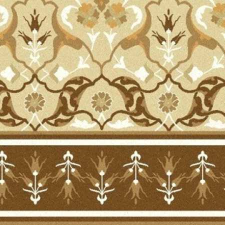 Bej Desenli Saflı Cami Halısı