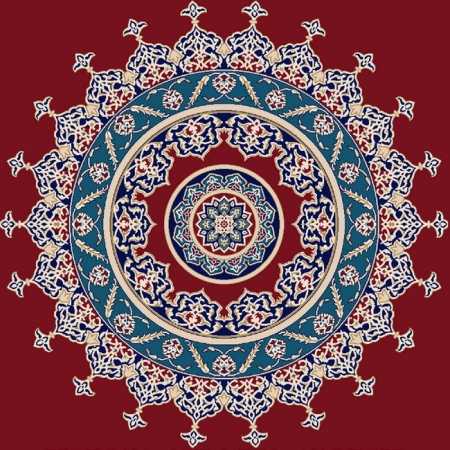 Myfloor G117-Bordo Göbekli Cami Halısı