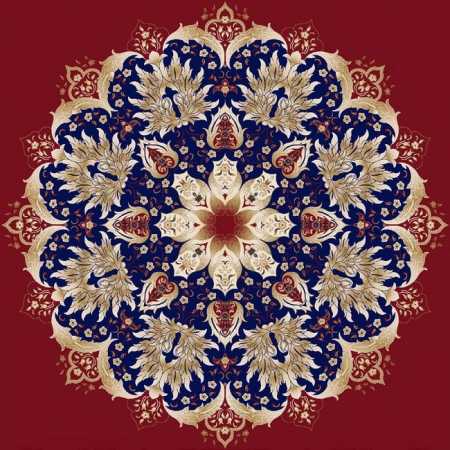 Myfloor G107-Bordo Göbekli Cami Halısı