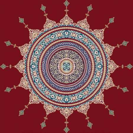 Göbekli Akrilik Cami Halısı G106BORDO