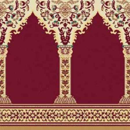 Çelebizade Buket Mihraplı Cami Halısı Kırmızı