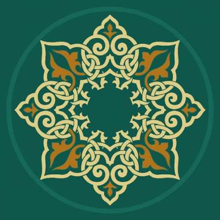 Çelebizade Kamelya Göbekli Cami Halısı Yeşil