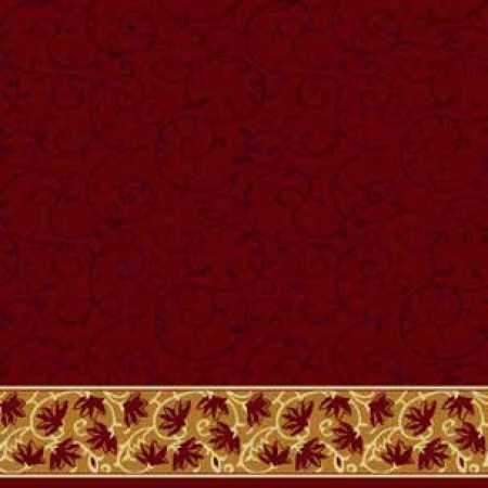 Çelebizade Burçak Saflı Cami Halısı Koyu Bordo
