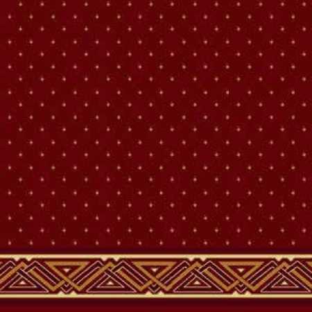 Çelebizade Çağla Saflı Cami Halısı Koyu Bordo
