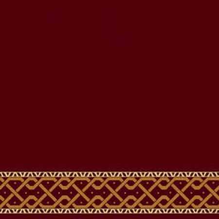 Çelebizade Defne Saflı Cami Halısı Koyu Bordo
