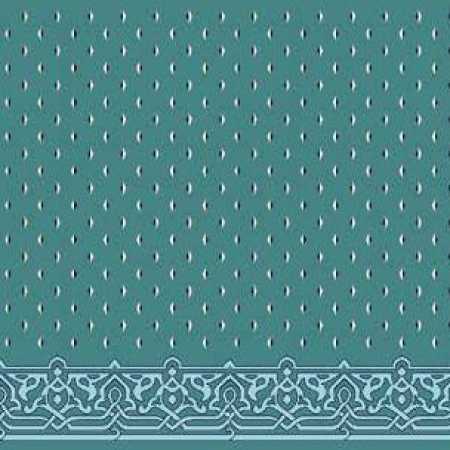 Çelebizade Fulyan Saflı Cami Halısı Turkuaz
