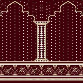 Myfloor Mihraplı Cami Halısı 4519BORDO